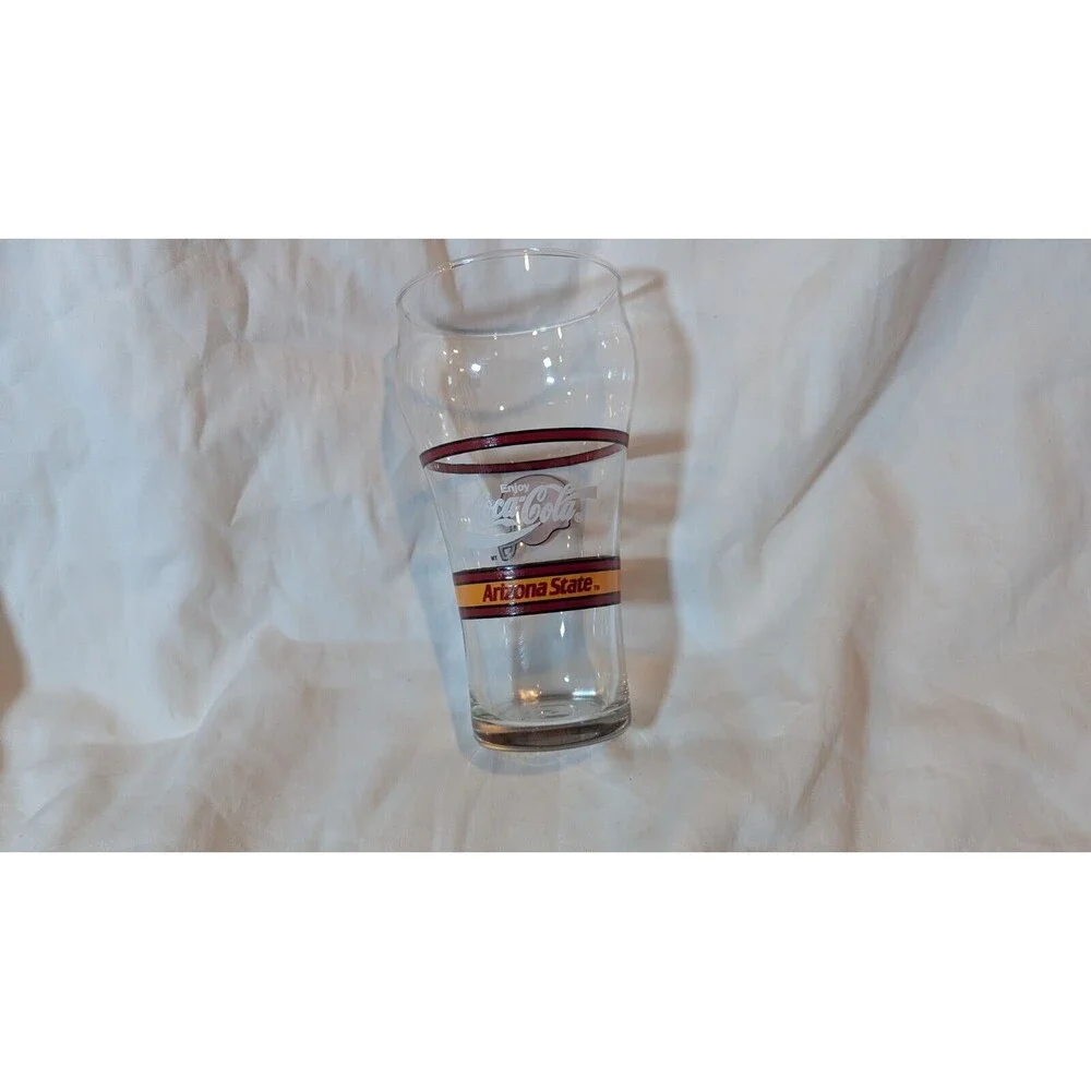 Vintage Arizona State Football Helmet Collectible Coca-Cola Glass Tumbler